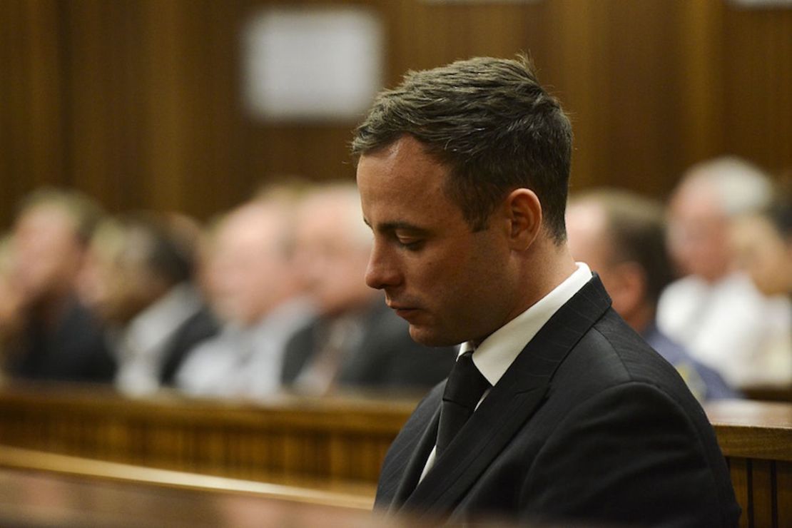 Oscar Pistorius, en una audiencia en octubre del año pasado (Herman Verwey/Foto24/Gallo Images/Getty Images).