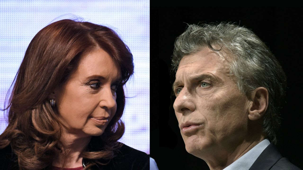 Cristina Kirchner  y Mauricio Macri.