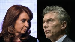 Cristina Kirchner  y Mauricio Macri.