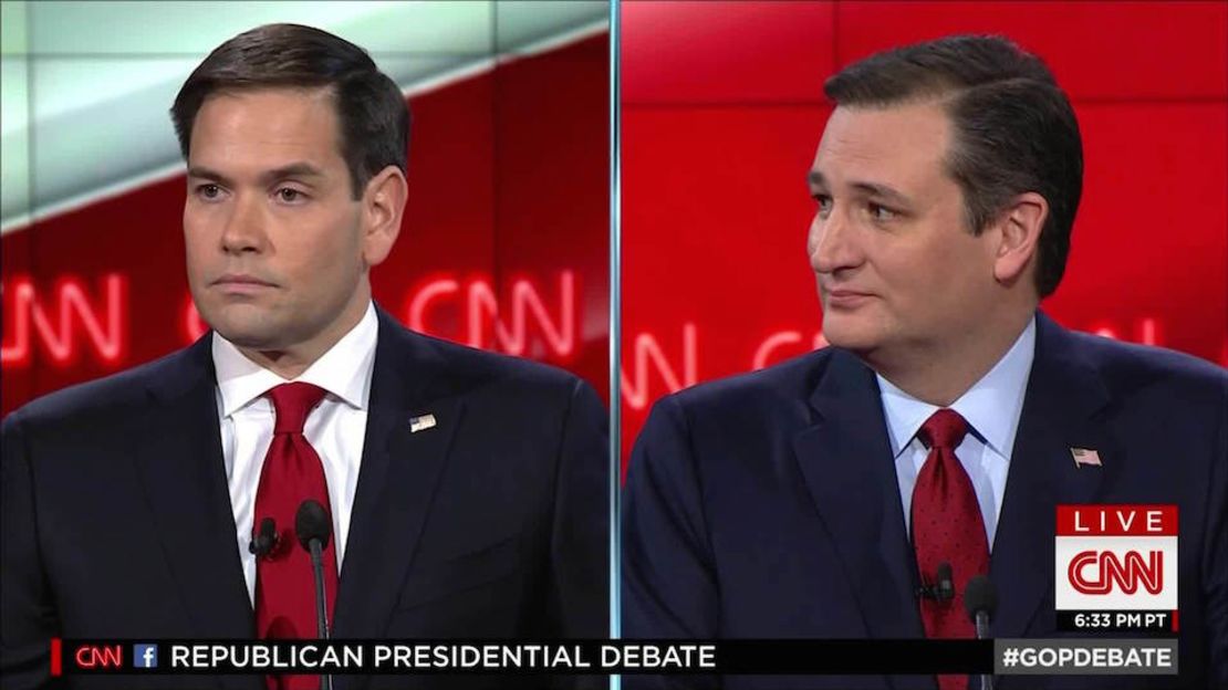 Marco Rubio y Ted Cruz se perfilaron como la nueva generación del partido republicano en el debate de CNN este martes.