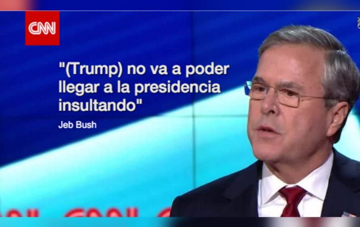 Jeb Bush criticó a Trump