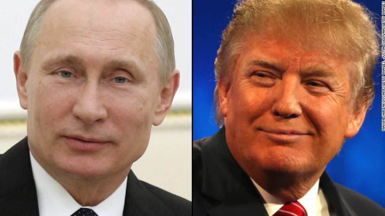 El presidente de Rusia, Vladimir Putin, y el presidente electo de Estados Unidos, Donald Trump.