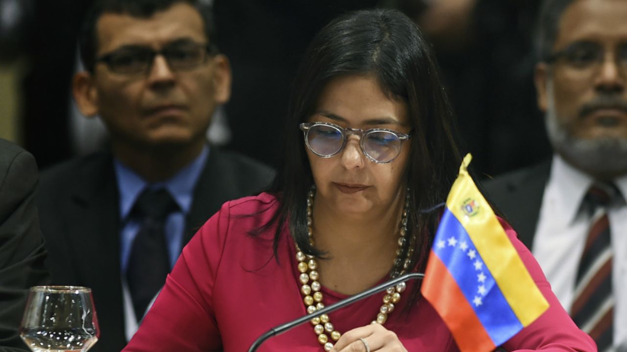 CNNE 241097 - delcy-rodriguez-venezuela-cancillmauricio-macri-mercosur-argentina-presos-politicos-pidde-venezuela