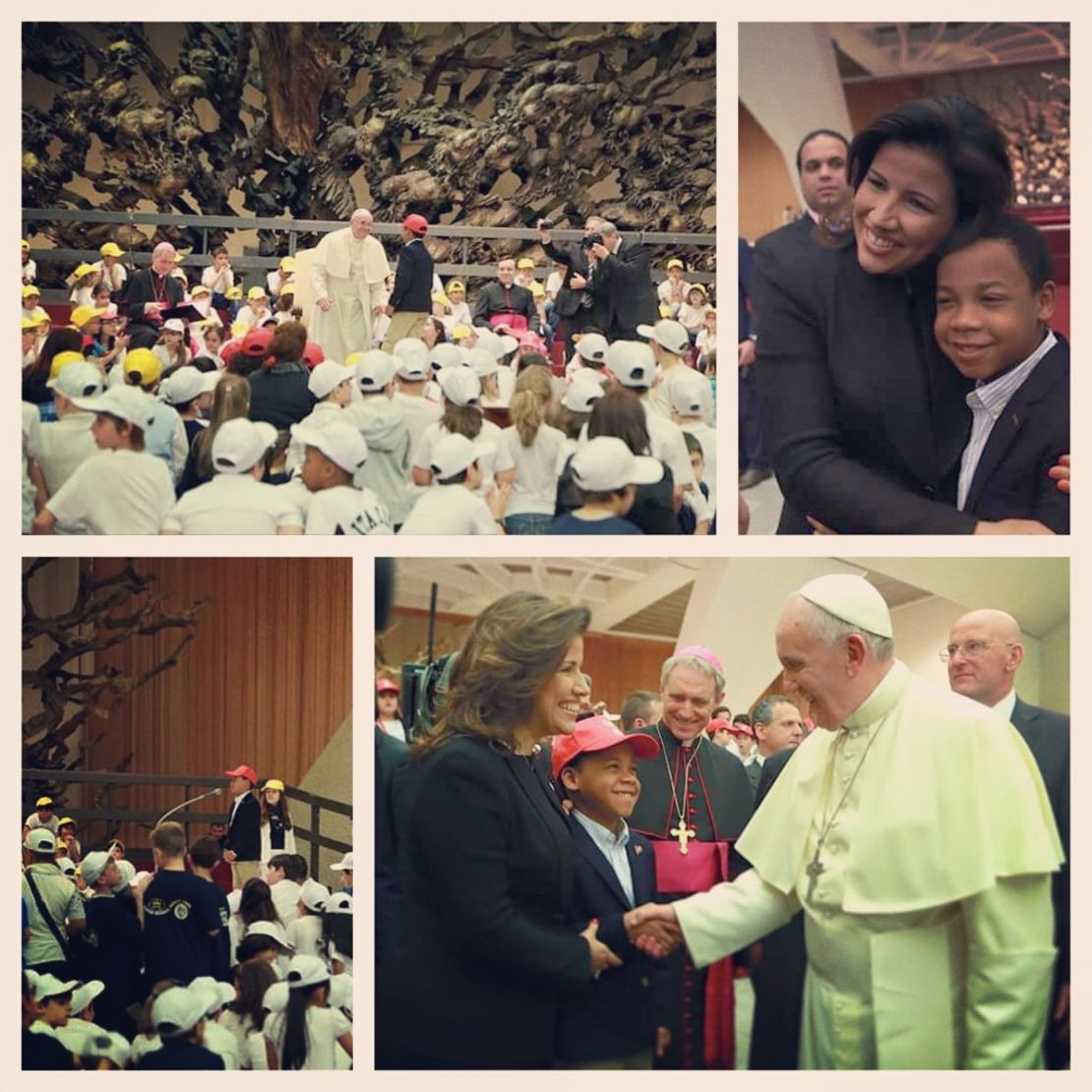 Rafael de Jesús Minaya durante su encuentro con el pontífice el pasado noviembre durante una audiencia realizada en el Vaticano, dedicada a los refugiados de Libia.