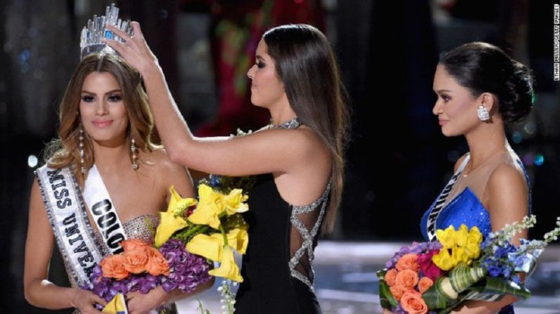 Miss Colombia fue coronada erróneamente como Miss Universo el pasado 20 de diciembre, debido a una equivocación del presentador Steve Harvey.