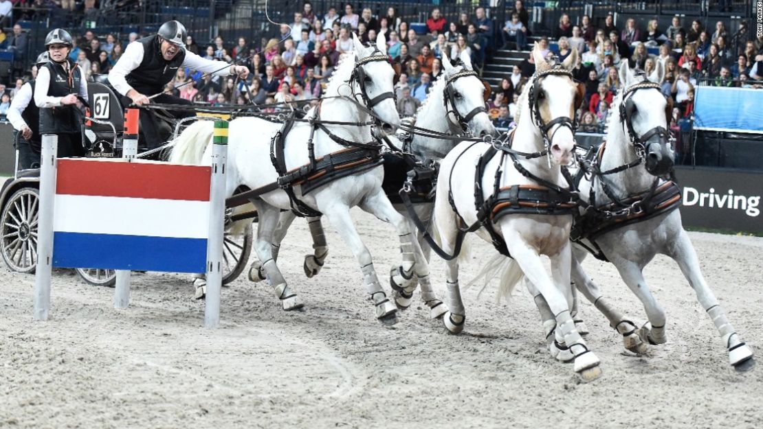 El holandés IJsbrand Chardon ha sido campeón 26 veces y ha ganado numerosos títulos tanto en doma como en conducción de carros.