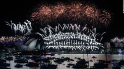 Espectaculares fuegos artificiales en Sydney.