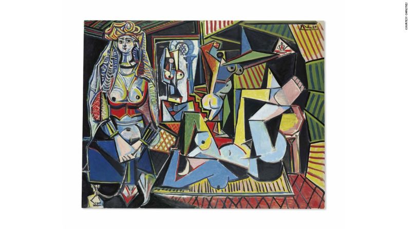 Pablo Picasso, ‘Les femmes d'Alger’ (Versión 'O') (1995). Óleo sobre lienzo – Precio de venta: 179’365.000 dólares – Establecer un récord mundial para una obra de arte vendida en una subasta cuando fue adquirida por la familia real de Qatar en 2015, ‘Les femmes d'Alger’ en muchas maneras es el cuadro coleccionable de Picasso por excelencia: colores audaces, planos fragmentados, mujeres desnudas y referencias históricas al arte (en este caso, a Delacroix y Matisse). La obra anteriormente había sido vendida por 31,9 millones de dólares en la subasta en Christie's de 1997 de la colección de Victor y Sally Ganz... una colección que muchos dicen, inició el actual boom del arte.