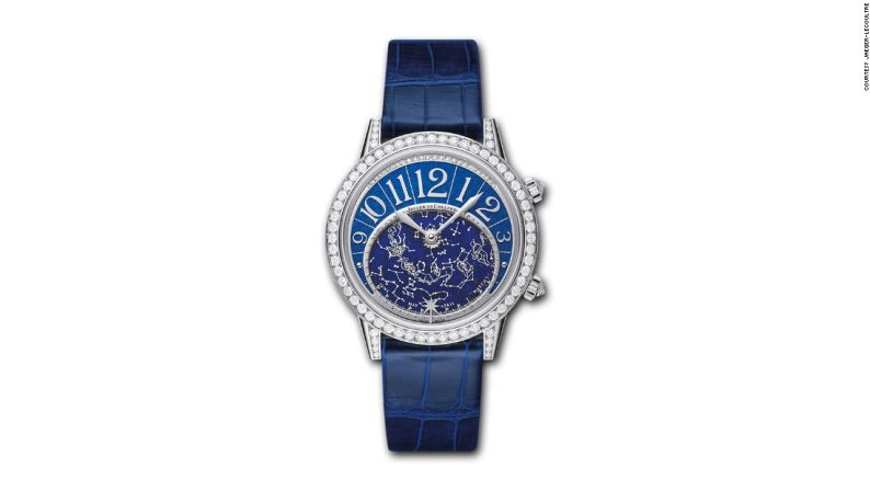 Rendez-Vous Celestial de Jaeger-LeCoultre — El fabricante suizo de relojes Jaeger-LeCoultre lanzó el Rendez-vous Celestial en 2013. El reloj está fabricado con una caja de oro gris de 18 quilates. Los acabados tienen 155 diamantes, y cuenta con una serie de constelaciones de estrellas del zodiaco en la esfera del reloj.