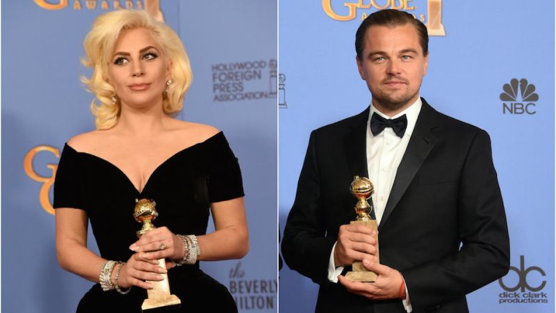 El curioso episodio entre lady gaga y leonardo dicaprio en los globo de oro, ¿qué pasó? | cnn
