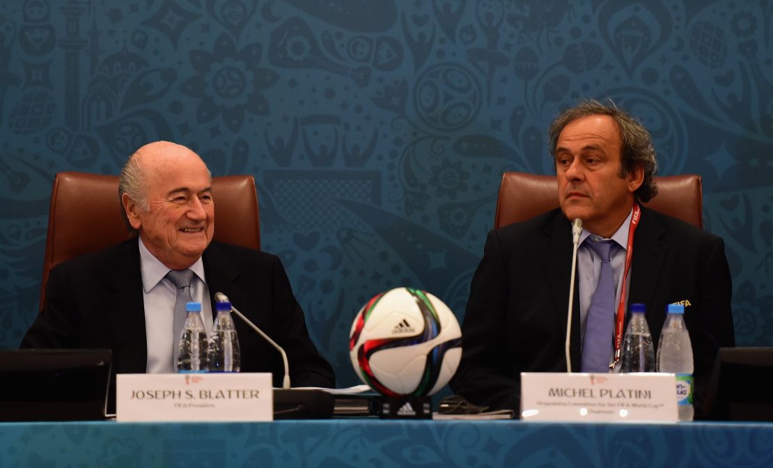 Joseph Blatter y Michel Platini