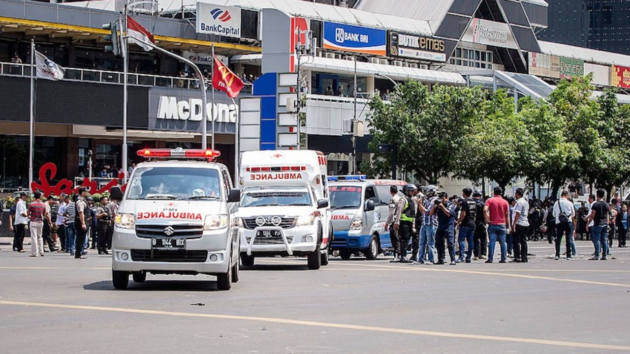 Los ataques tuvieron lugar cerca de un centro comercial (Oscar Siagian/Getty Images).