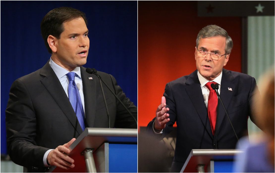 Marco Rubio y Jeb Bush