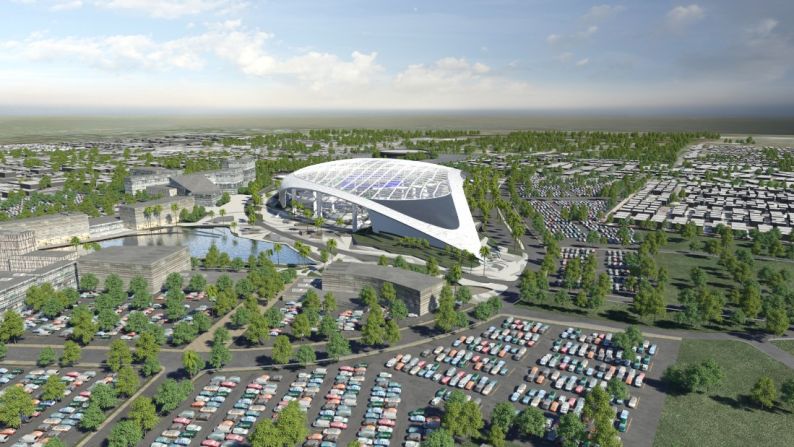 El espacio multipropósito de casi 288.000 metros cuadrados será el más grande (en pies cuadrados) de la NFL.