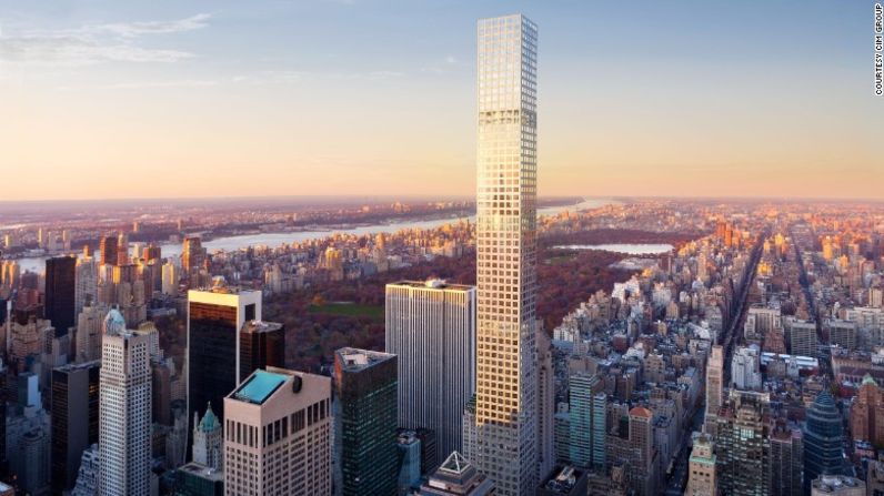 El 432 Park Avenue, la torre residencial más alta en el hemisferio occidental, ha abierto sus puertas. Con 50 imponentes metros (164 pies) por encima del Empire State Building, esta ofrece 104 apartamentos y su penthouse, en venta por un vertiginoso precio de 95 millones de dólares. Este se convierte en el centésimo edificio super alto en el mundo. 432 Park Avenue, Nueva York, Estados Unidos Altura: 425,5 metros (1.396 pies) Niveles: 85 Arquitecto: Rafael Vinoly, SLCE Architects, LLP