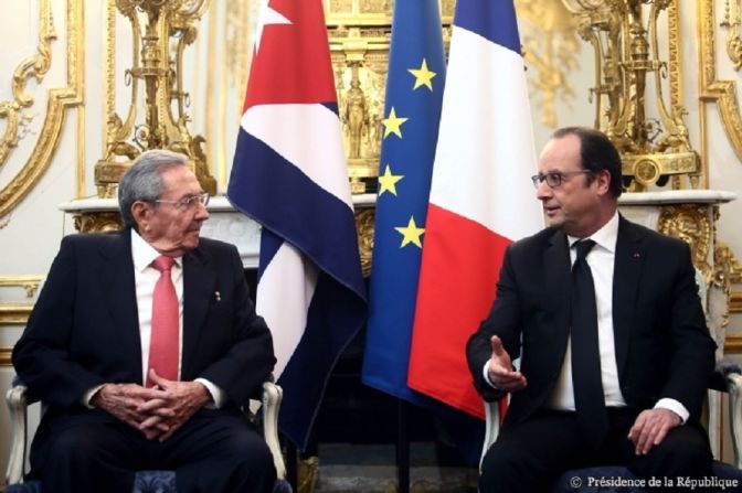 Se trata de la primera visita de Estado de Cuba en Francia luego de varias décadas de asilamiento a Cuba.