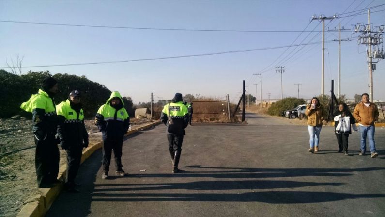 Un fuerte dispositivo de seguridad en Ecatepec, previo a la llegada del papa Francisco.