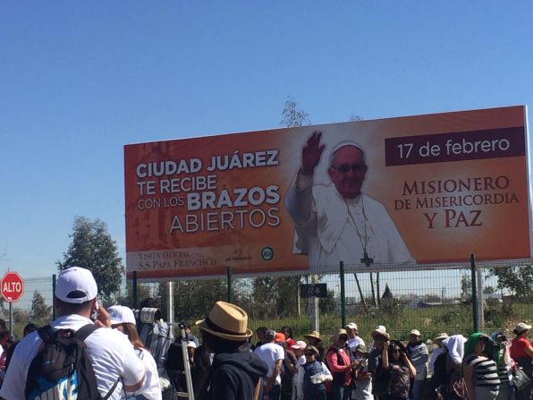 Así recibió Ciudad Juárez al papa.