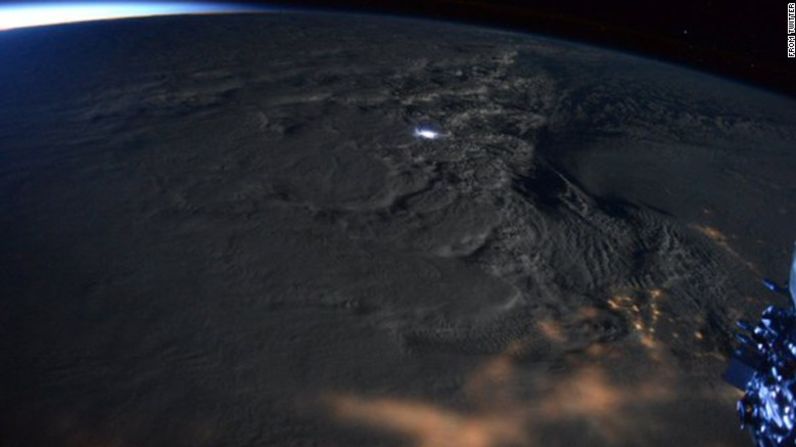 Kelly logró capturar una inusual tormenta eléctrica.