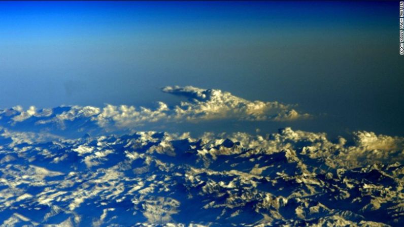 Los Himalayas vistos desde el espacio el 24 de febrero de 2015.