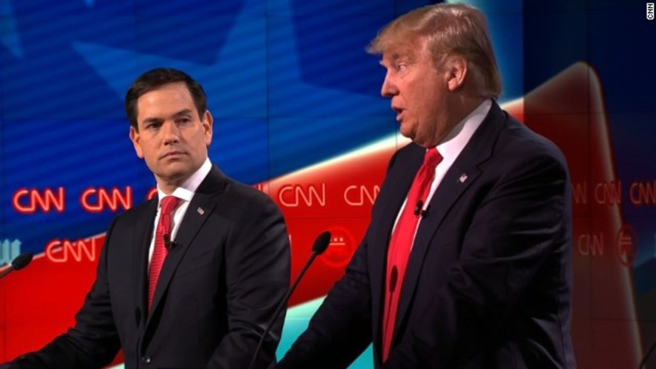 CNNE 265266 - 160310220408-01-donald-trump-marco-rubio-miami-gop-debate-story-top