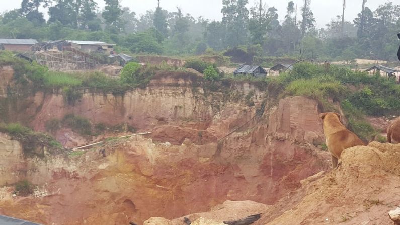 Una mina en la zona de Las Claritas, en el estado Bolívar de Venezuela.