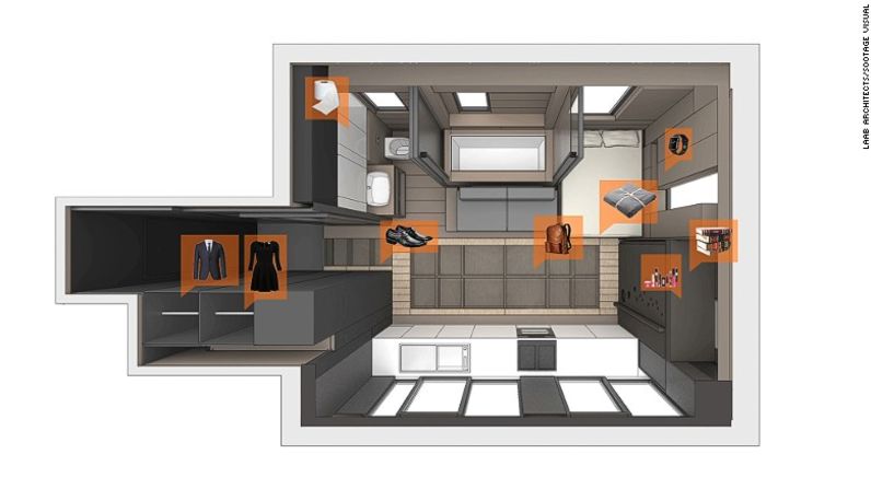 El nuevo diseño ahora incluye una gran cocina, cine en casa, un baño equipado con una bañera, habitación de huéspedes y también comodidades para los tres gatos que la pareja tiene como mascotas.