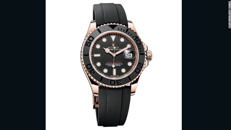 Rolex Oyster Perpetual Yacht-Master – Rolex introdujo una nueva correa Oysterflex, la cual se compone de una hoja de metal flexible recubierta con un polímero similar al caucho.