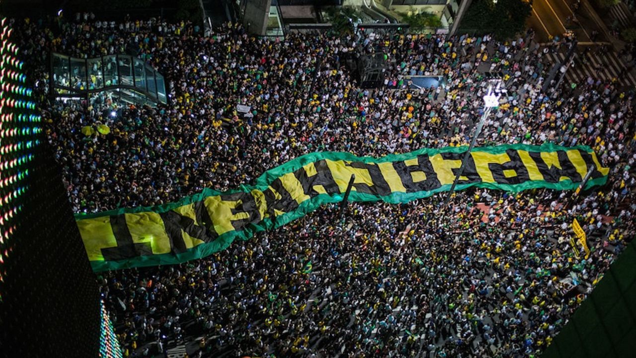 Las protestas sucedieron luego de que se diera a conocer un audio en el que se muestra como Rousseff presuntamente intervino para evitar la posible detención de Lula (Victor Moriyama/Getty Images).