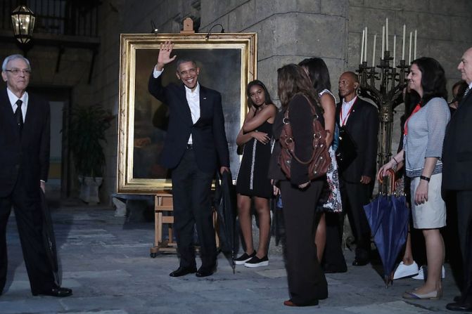 Uno de los lugares que visitaron fue el Museo de la Ciudad de La Habana (Chip Somodevilla/Getty Images).