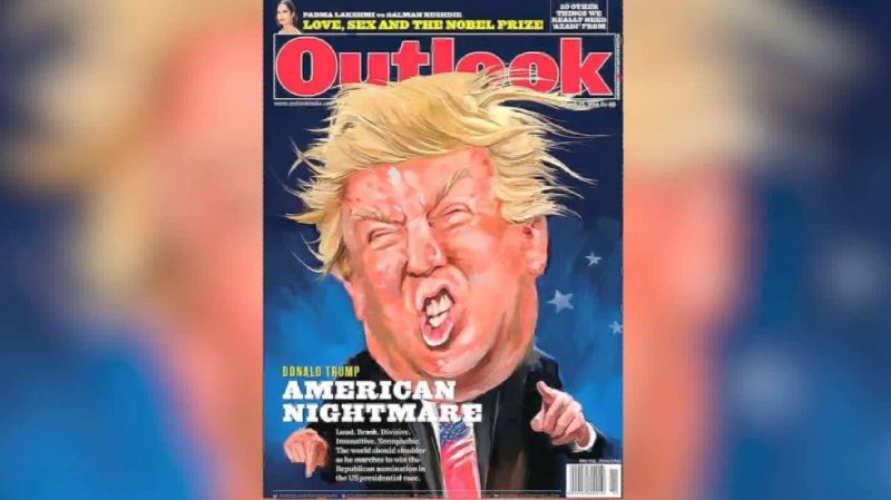Donald Trump acapara las portadas de revistas en la India