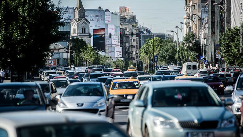 La inclusión de Bucarest en la lista podría sorprender a algunos, pero tiene mucho sentido para sus conductores.