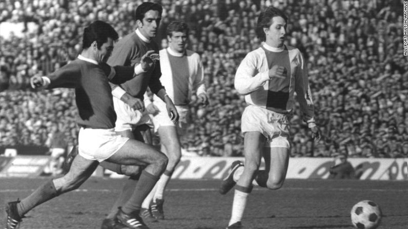 Cruyff en sus años en el Ajax.