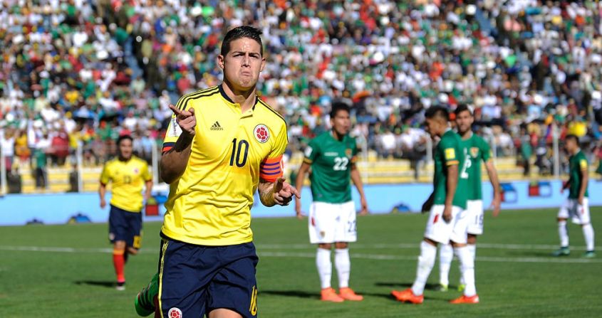 James Rodríguez, el líder y mayor figura del equipo.