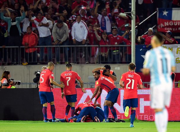 Gutiérrez abrió el marcado para Chile.