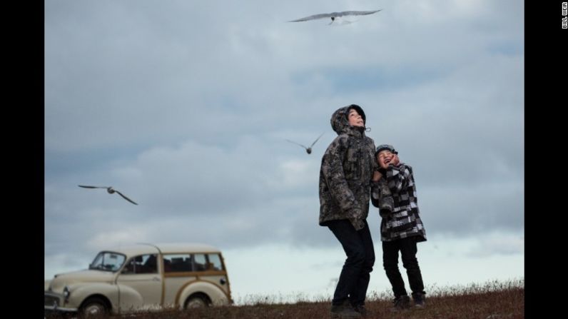 Las golondrinas de mar árticas vuelan cerca de la laguna glacial de Jokulsarlon. Las aves tienen el récord de la migración más prolongada para cualquier animal, ya que dos veces al año emigran del polo Norte al polo Sur.