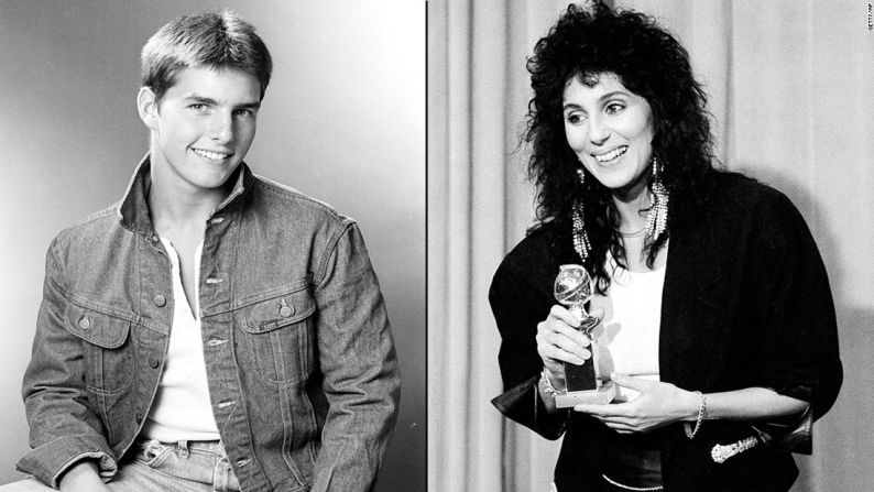 Tom Cruise y Cher: Cher le dijo a Andy Cohen de Bravo en el 2013 que Cruise estaba en su lista de los 5 mejores amantes. Las dos estrellas, que se llevan 16 años, tuvieron una aventura a mediados de los años 80 después de que Cruise recién lograra su gran éxito con "Negocios arriesgados". Ella le dijo a Oprah Winfrey en el 2008 que había "enloquecido" por el actor.