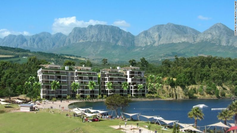 ¿Visitarías una aldea sin autos? Esa es la visión de un nuevo proyecto de 900 millones de dólares que será construido en el actual Blue Rock Resort en Somerset West, Ciudad del Cabo, Sudáfrica. (Cortesía: Blue Rock Village).