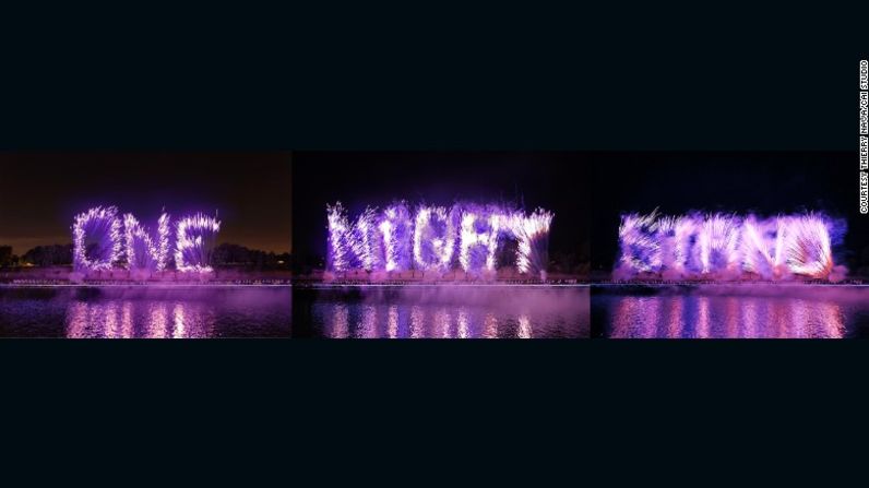 "Exhibición de una noche: evento de explosión para Nuit Blanche", París, 2013.