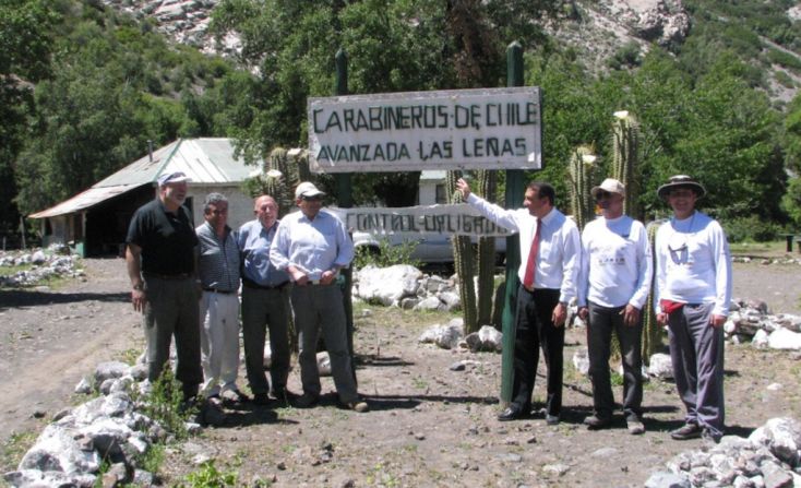 Imagen del paso de control de Las Leñas por donde pasará el proyecto binacional. El túnel tendrá un costo de 1.300 millones de dólares.