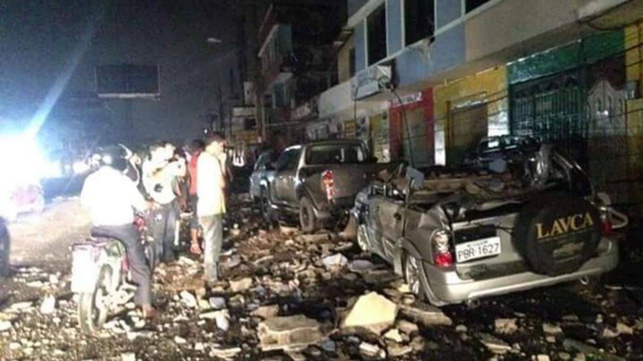 Algunos de los daños que causó el terremoto de 7,8 en Esmeraldas, muy cerca del epicentro.
