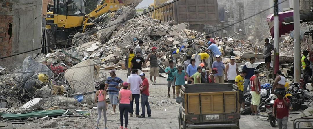 La devastación en Pedernales, una de las ciudades más afectadas.