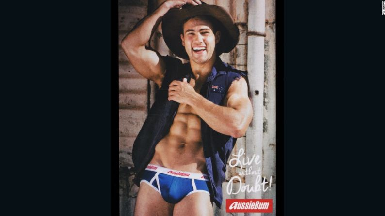 Publicidad de la marca de ropa interior aussieBum, Australia, 2015