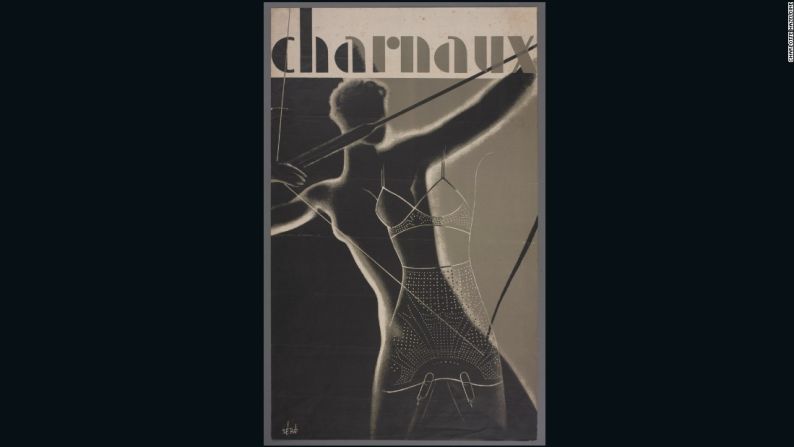 Afiche publicitario diseñado por Hans Schleger para Charnaux Patent Corset Co. Ltd, 1936, Cortesía de Hans Schleger Estate.