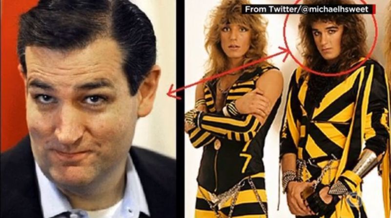 El 'doble' más popular de Ted Cruz es Michael Sweet, cantante de la banda de metal cristiano Stryper