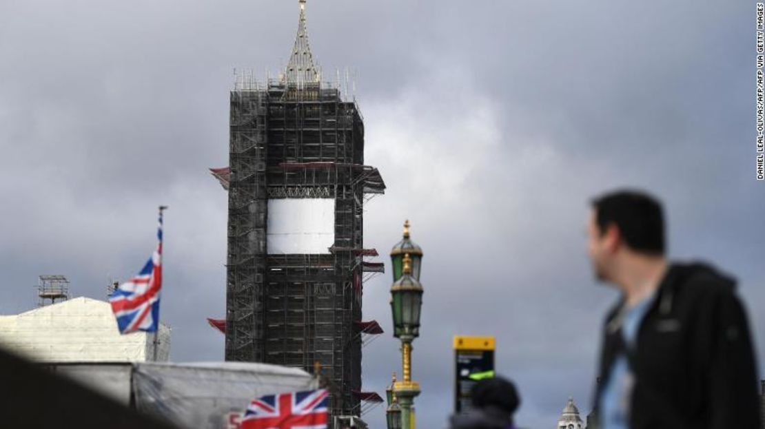 Big Ben, una popular atracción turística, ha estado rodeado de andamios desde 2017.