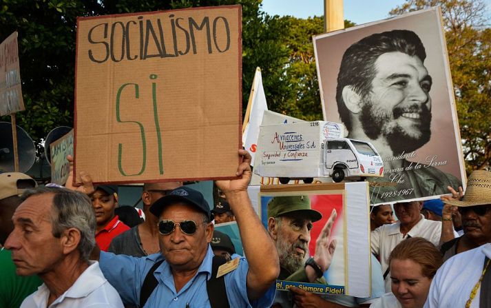 Según la prensa estatal cerca de 600.000 cubanos mostraron su apoyo al gobierno este 1 de mayo.