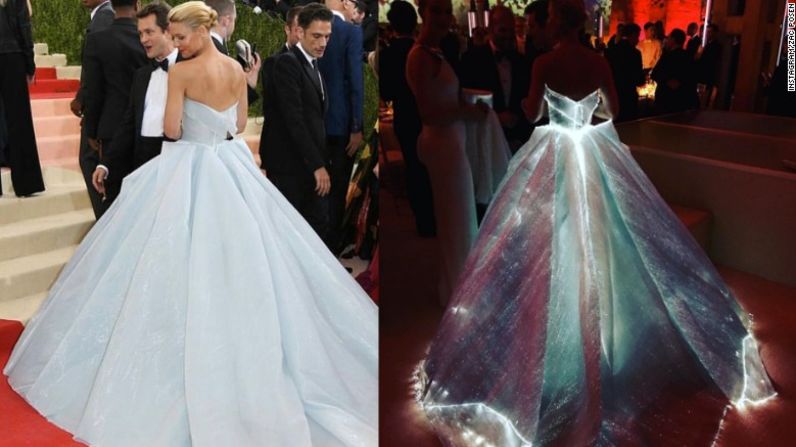 La actriz Claire Danes, con un vestido de Zac Posen.