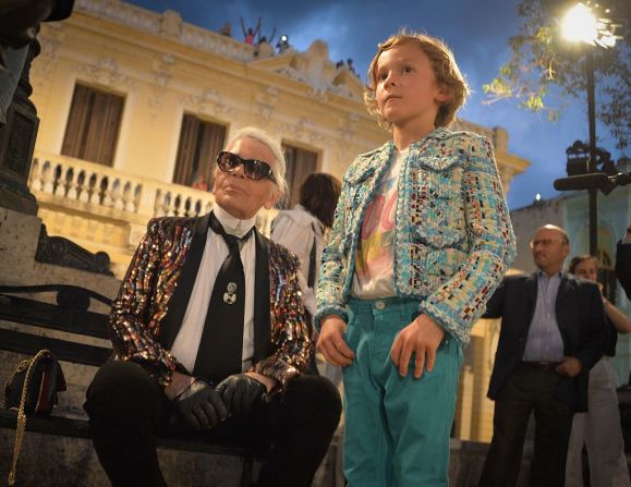 Lagerfeld estuvo en La Habana mostrando las creaciones de su colección Cruise 2017.