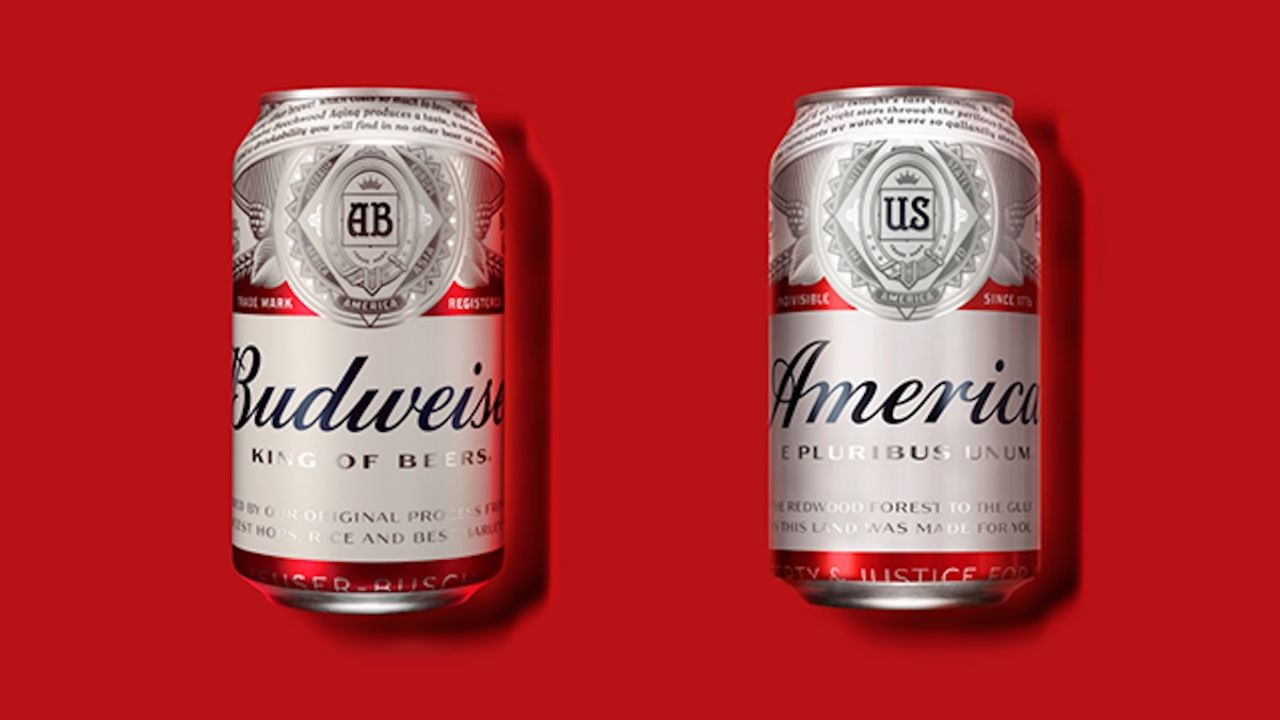 La cerveza Budweiser es originaria de Saint Louis, Estados Unidos. Por tal motivo cambiará su nombre a 'America' para resaltar el patriotismo de los ciudadanos.